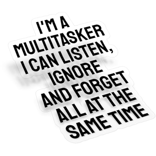 I’m A Multitasker Clear Sticker
