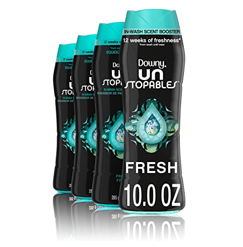 Image of Downy Unstopables Laundry Scent Booster Beads for Washer, Fresh, 10 oz (Pack of 4)