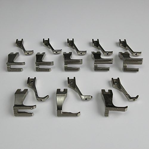 evernice 8 Sets Walking Piping & Welting Zipper Feet for Juki Du-141 Du-1181 Econosew 797 Artisan