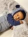 Anano 19 Inch Realistic Silicone Reborn Baby Dolls Black Boy Toddler Mixed Race African American Boy Reborn Doll Gift Biracial Baby Doll with Soft Hair for Kids 3+