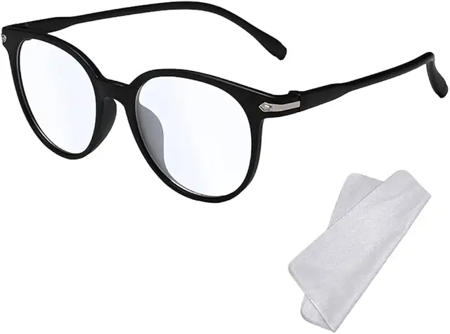 Blaulichtfilter Brille für runde Gesichter - Gaming & Computerbrille Unisex