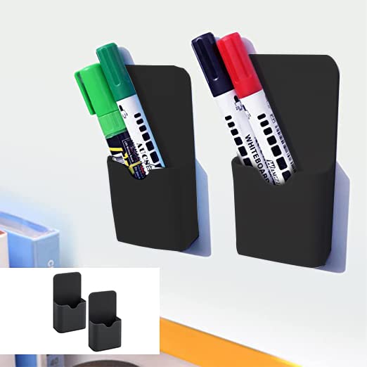 Porta Pennarelli Magnetico - 2 Pezzi Bianchi Per Lavagna E Frigorifero - Foto 7