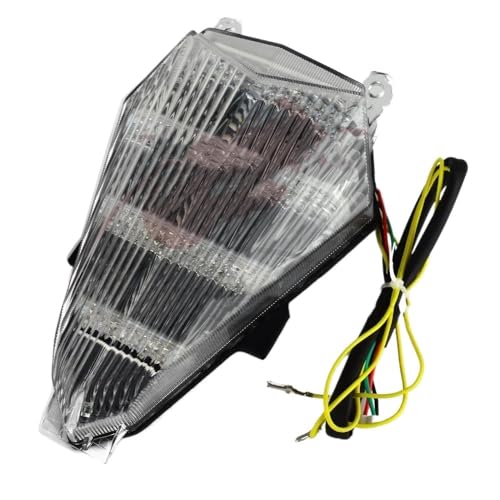 Feu arrière pour YZF R6 2006-2013 avec clignotants LED intégrés et optique de freinage fumée