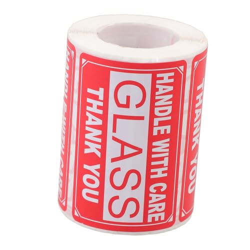 DOITOOL Self-Adhesive Fragile Stickers 1 Roll Warning Labels for Moving Shipping