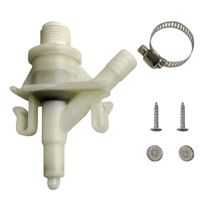 Gift2u 385311641 RV Toilet Water Valve, Compatible with Dometic 300 301 310 320 Dometic and Sealand Toilet, RV Toilet Replacement Parts with Hardware Installation Kit