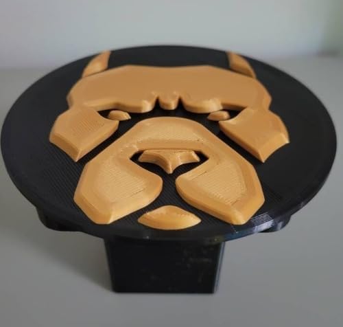 Pitbull Tow/Trailer Hitch Cover for 2" Receivers. Skull with Crossed Bones Receiver Tube Hitch Plug Towing Hitch Covers Truck Hitch Accessories for Sedans Cars SUVs Pickup Trucks.