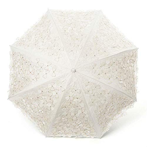 Preisvergleich Produktbild Chuihui Sonnenschutz Sonnenschirm Spitze-Stickerei-Prinzessin Umbrella Zwei Folding Umbrella Anti-UV-Kunststoff schwarz Regenschirm Einfach zu Hause zu tragen