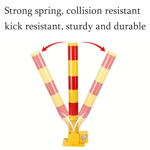 Safety Bollard Bollards de estacionamento de 1 pacote e 8 parafusos de ancoragem gratuitos com poste