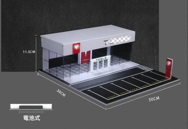 Amazon.co.jp: Raineed カーディーラー ジオラマ 展示ケース 1/64