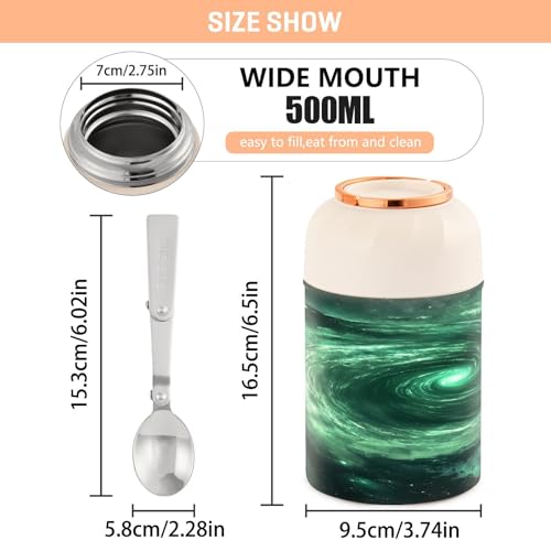 Termo de comida para comida caliente contenedor de almuerzo de 500 ml de acero 4