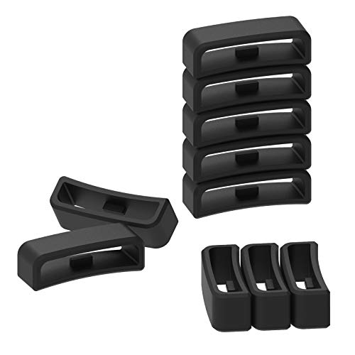 Chofit Replacement Fastener Ring Watch Strap Security Loop Compatible with Garmin Vivoactive HR Band, 11 Pcs Watch Band Keepers (for Vivoactive HR Wristband)