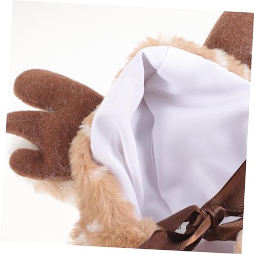 Disfraz para perro y gato capa de reno multicolor 37 cm miniatura 2
