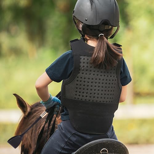 NyxSeat 1 Reitpeitsche aus schwarzem Leder mit rutschfestem Griff, Reitpeitsche mit Gelgriff, Reitzubehör, Trainingsreitpeitsche, Party-Rollenspielzubehör