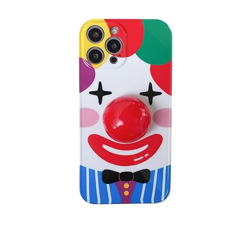 Traday Halloween Cartoon Cute Funny Clown Kawaii Soft Tpu Iphone Case Compatible With Iphone 12 #TOP10