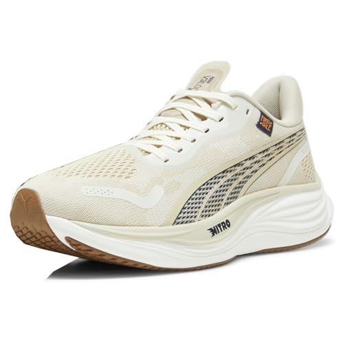 PUMA Mens Velocity Nitro 3 X Fm Running Sneakers Shoes - Beige - Size 9.5 M2