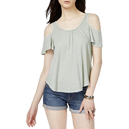 T-shirt scoop neck décontracté idéal pour les terrasses d'été
