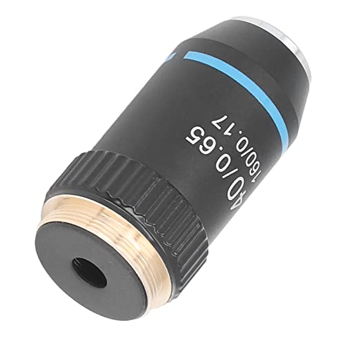 40X High Magnification Objective Lens 20.2mm Interface Thread 40/0.65 High Transmittance Protective Microscope Objective for Biological Microscopes