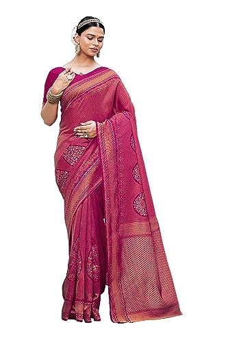Image of Glory Sarees Women's Banarasi Silk Saree With Blouse Piece (Premium Silk107 Parent)