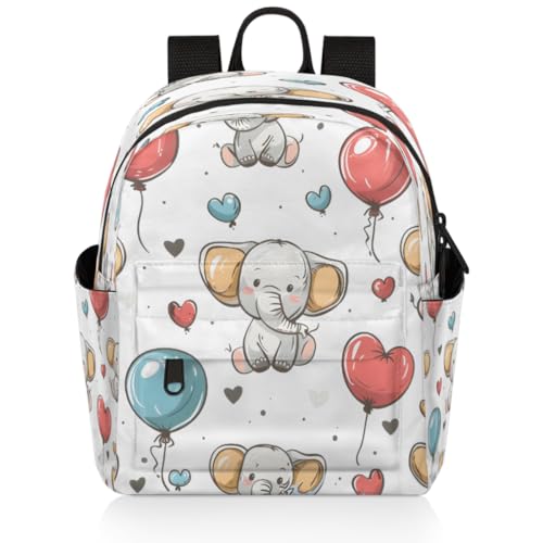 Hand Painted Elephant Love Balloon Backpack for Women Large Capacity with Adjustable Pressure Relief Strains Lightweight Travel Backpack for Work Travel Casual Gifting2