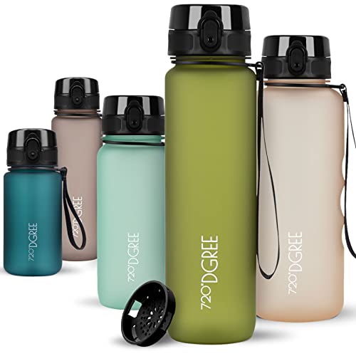 Image of 720DGREE Water Bottle 1l inchuberBottle inch softTouch +Sieve - BPA-Free Tritan, Leakproof, Reusable Drinking Bottle - Sports Bottle for Men, Woman, Office, Gym, Fitness, Outdoor, Hiking, Cycling, Travel