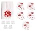 Green Label 25 bags + 10 Filters for Miele Type FJM 3D Efficiency Dustbags for Compact Vacuum Cleaners (compares to 10123220)
