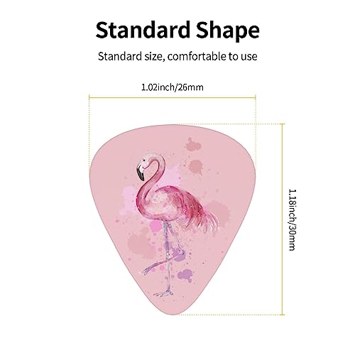 Lot de 12 médiators tendance et durables en forme de flamant rose avec boîte pour ukulélé guitare électrique basse - Les Beatles, Paul McCartney, John Lennon, RIngo Starr, George Harrison Lot de 12 médiators tendance et durables en forme de flamant rose avec boîte pour ukulélé guitare électrique basse – Image 5
