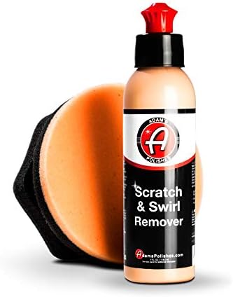 Adam's Polishes Car Scratch & Swirl Remover Hand Correction System | Remove & Restore Paint Transfer, Minor Imperfections, & Oxidation | Paired with Orange Compound Correction Pad Applicator (4oz)