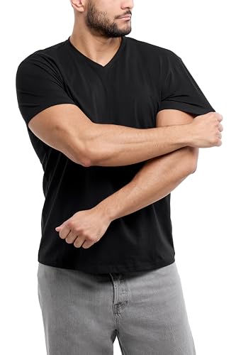 X RAY Men's V-Neck T-Shirts, Soft Cotton Short Sleeve Casual Slim Fit V Neck T Shirts for Men4