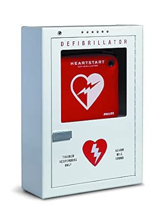 Philips HeartStart AED Defibrillator Premium Wall Cabinet, 16