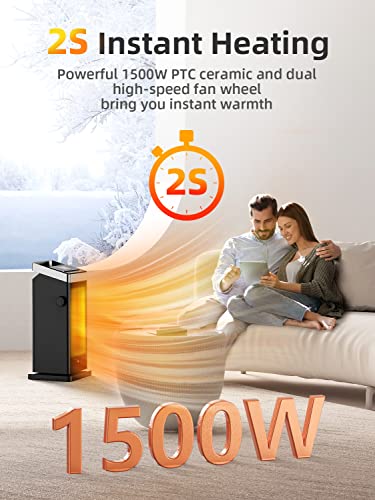 BREEZOME-Space-Heater-1500W-Fast-Heating-Heater-for-Indoor-Use-Ceramic-Electric-Heater-for-Home-with-Thermostat-90-Oscillating-Portable-Heater-with-Remote