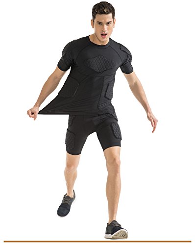 スポーツウェア インナープロテクター パンツ 半ズボン 膝 ヒップ お尻 メンズ レディース 冬にも対応 速乾 防寒 ショート インナー プロテクター スポーツウェア ランニングウェア タイツ サイクルウェア 加圧パンツ コンプレッションウェア インナー ボディープロテクター スケボー スノーボード スキー テニス ラグビー ジョギング 下半身 パッド付き 柔軟 いたみ軽減 吸汗 速乾 通気性 伸縮性 軽便 バイク用 Sサイズ DGYAO