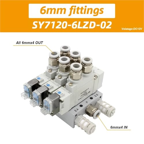 Vanne électromagnétique SY7120 commande électronique cylindre