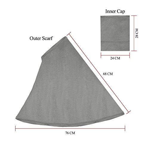 Women's 2-Piece Al-Amira Hijab with Under Scarf/Cap/Bonnet in Soft Viscose Jersey, Ready to Wear HJ-1294