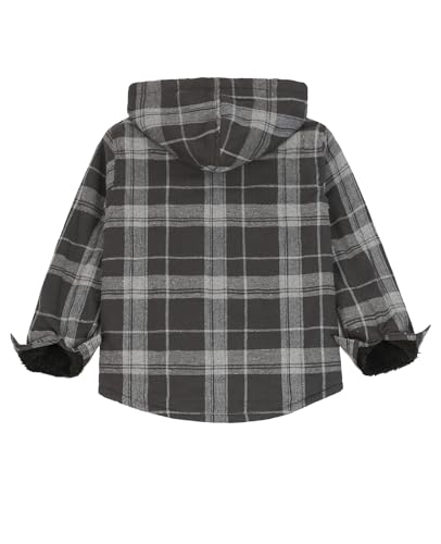 Image of ZENTHACE Boys Sherpa Fleece Lined Flannel Jacket