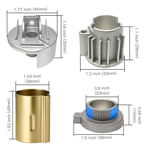 Repuesto para adaptador 116653, tubo tope y kit de límite de temperatura, partes de manija de ducha para reparación de válvula de bañera, para cartucho Moen, color dorado cepillado miniatura 2