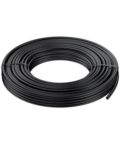 Pawfly 7,5 m Tubing d'irrigation goutte à goutte, 4-6 mm Tuyau de distribution pour système d'irrigation, Ligne en PE Micro noir, Rouleau pour arrosage de...