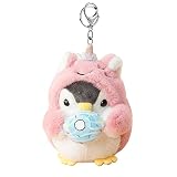 BONICI Men Women Creative Cute Lovely Cosplay Costume Play Changing Clothes Donut Penguin Pendant Keychain Key-Chains Keyring Gift Pendant Handbag Tote Purse Backpack Decoration Car Key -Unicorn