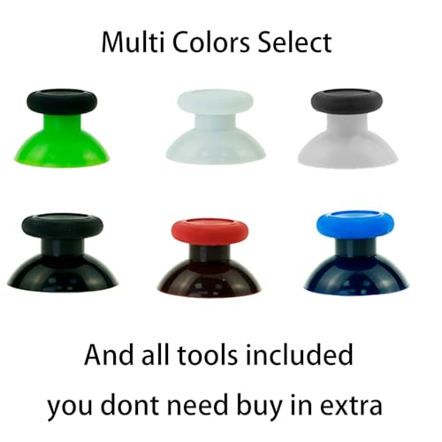 Image of CDHKOZ 8PCS Replacement Thumbstick for Xbox Core Controller, Repair Kit Analog Joysticks for Xbox one S /X /Elite Controller, Custom Thumb Sticks Parts for Xbox Series X S Controller (Black Red)