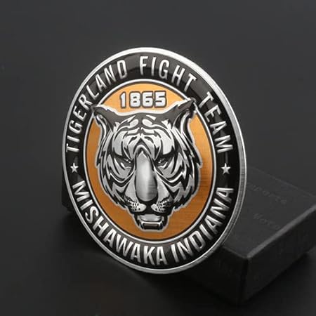 Amazon 1pcs シールド局車貼自動車装飾貼車体貼個性車標貼金属改装標鷹バッジ 虎 形1865 ステッカー デカール 車 バイク