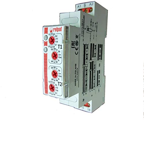 Relais de temps RPC-1IP-UNI RELPOL temporisé SPDT 24VDC 16A pour rail DIN