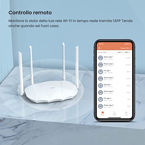 RX9 Router WiFi 6 AX3000 Dual Band, 2.4GHz: 574Mbps, 5GHz: 2402Mbps, Porte Gigabit, Client e Server VPN, OFDMA/MU-MIMO/WPA3/TWT - Router - Immagine 9