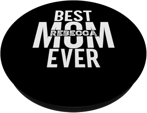Miniatura 2 de Navidad personalizada nombre de mamá Rebecca Best Mom Ever PopSockets estándar PopGrip