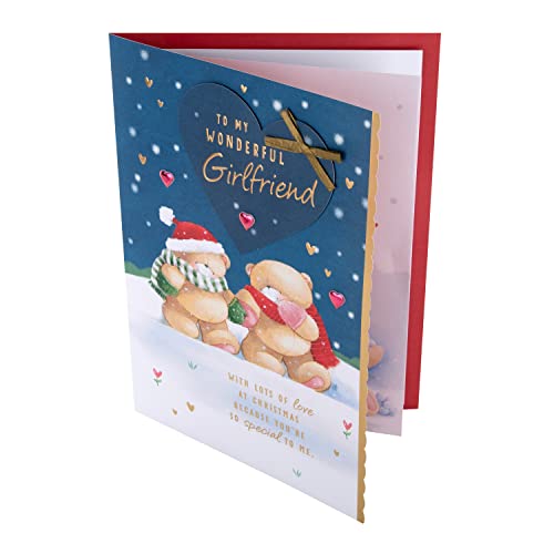 Hallmark Boxed Christmas Card for Girlfriend, Cute Forever Friends Winter Love Design, Boxed Winter Love Bear Girlfriend - Image 3