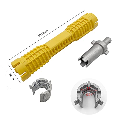 Image of Basin Wrench, Faucet and Sink Installer Tool Multifunctional Plumbing Tool Pipe Extractor for Sink Bathroom Kitchen Toilet Plumbing