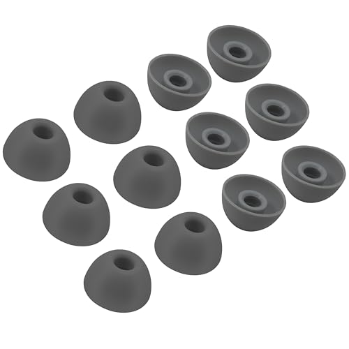 Repuestos de Puntillas para Beats Studio Buds/Fit Pro/Studio Buds+, Auriculares de Silicona en 3 tamaños S/M/L, Cubierta flexible de gel de goma, Accesorios para auriculares - Gris