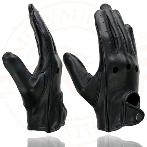 Image of Milwaukee Leather Women's US Deerskin Leather Full Finger Driving Motorcycle Hand Gloves