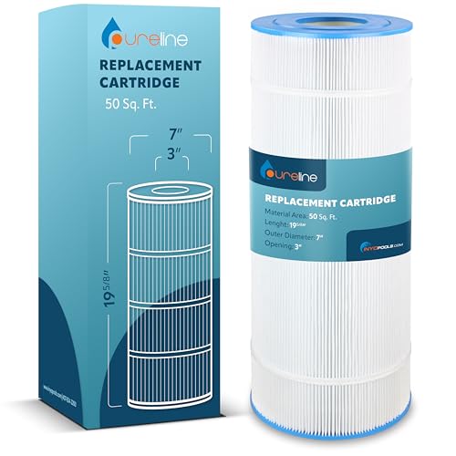 Pureline 50 Sq Ft Pool Replacement Cartridge Filter, Compatible with Hayward XC500, C-7656, Hayward Star Clear C-500