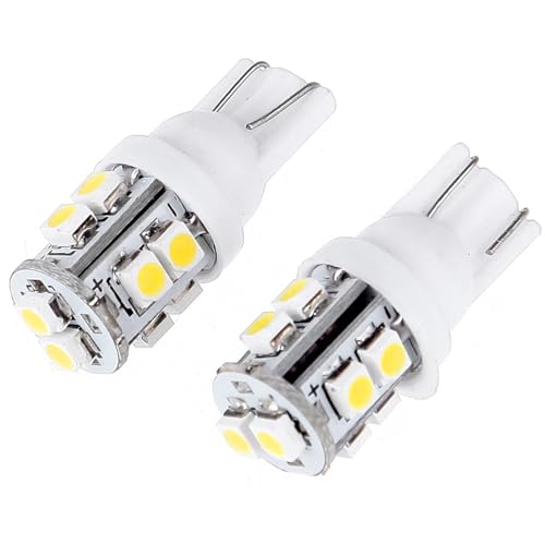 ECCPP 6x Instrument Cluster Dash Panel Lights T10-10-3528-SMD-White W5W 147 152 158 159 161 168 184 192 193 259 280 285 447 464 501 555 558 585 655 656 657 1250 1251 1252 2450 2652 2921 2825 PC 175
