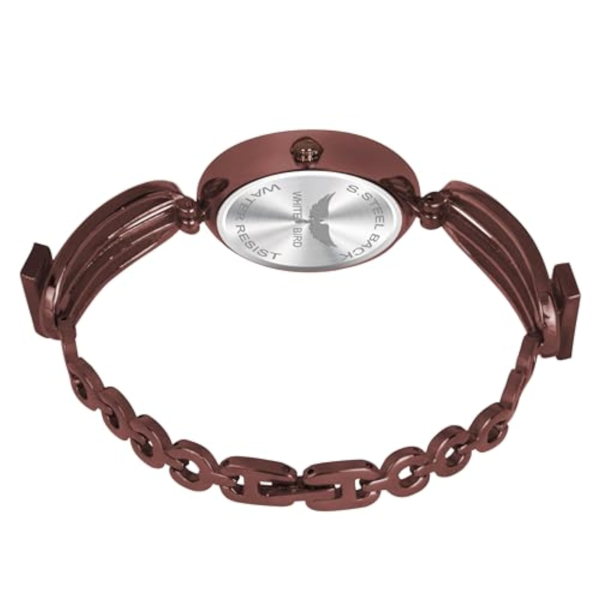 Women's Rose Gold Plated Analog Watch with Diamond Studded Dial