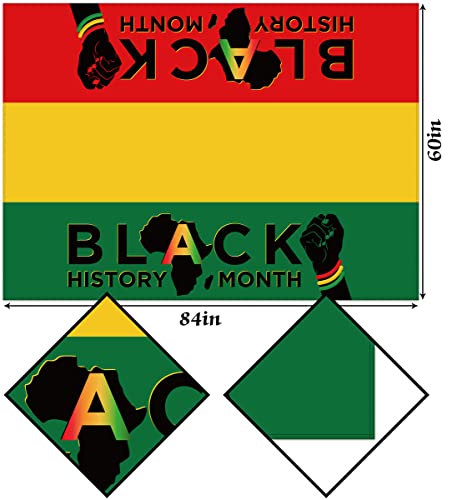 Hafangry Black History Month Tablecloth African American Table Cloth National Holiday Party Decoration Kitchen Dining Room Home Table Cover Decor-60×84Inch #TOP2